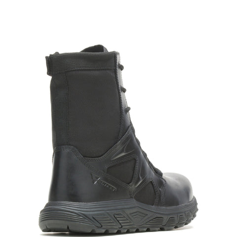 Bates Rush Tall Zip E01080 Mens Black Wide Leather Lace Up Tactical Boots