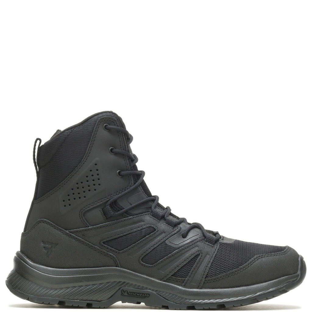 thumbnail image 2 of Bates Rallyforce Tall Zip E04160 Men's Black Leather Tactical Combat Boots | Side Zip & Lace-Up | Durable & Casual Style 2 of 4