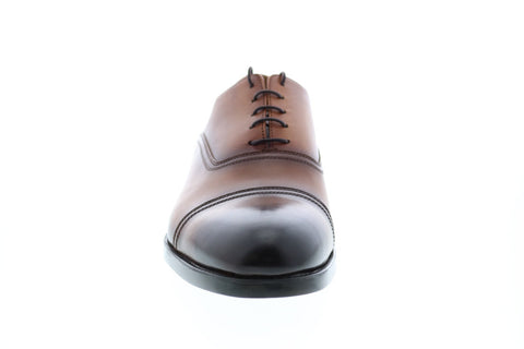 Bruno Magli Butler Mens Brown Leather Lace Up Oxfords & Lace Ups Cap Toe Shoes