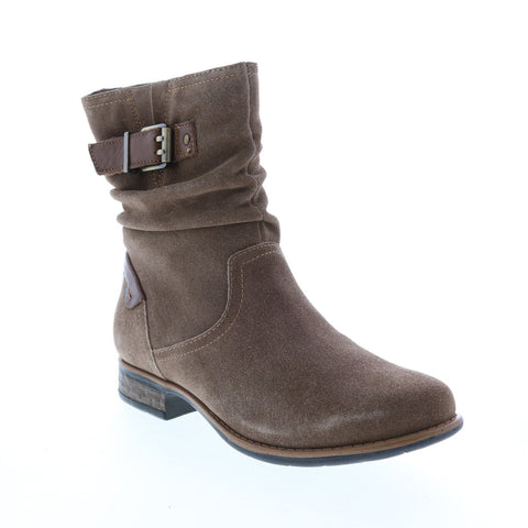 Earth Inc. Avani 2 Butternut Suede Womens Brown Zipper Casual Dress Boots