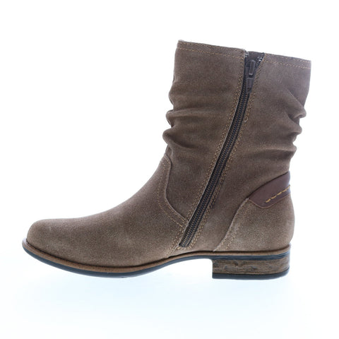 Earth Inc. Avani 2 Butternut Suede Womens Brown Zipper Casual Dress Boots