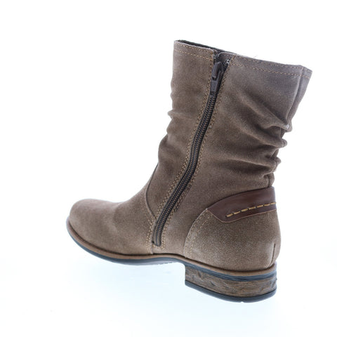 Earth Inc. Avani 2 Butternut Suede Womens Brown Zipper Casual Dress Boots
