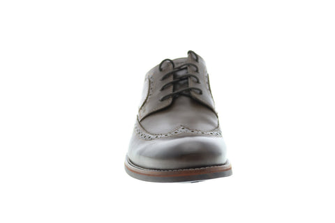 Rockport Wyat BX1726 Mens Brown Leather Oxfords & Lace Ups Wingtip & Brogue Shoes