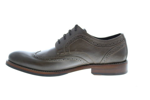 Rockport Wyat BX1726 Mens Brown Leather Oxfords & Lace Ups Wingtip & Brogue Shoes