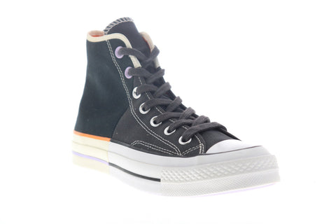 Converse Mens Black Canvas Lace Up Lifestyle Sneakers Shoes
