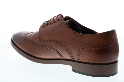 Cole Haan Jefferson Grand C23795 Mens Brown Leather Oxfords & Lace Ups Shoes