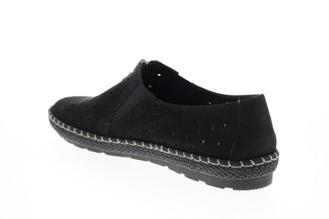 Earth Inc. Callisto Zipper Womens Black Nubuck Lifestyle Sneakers