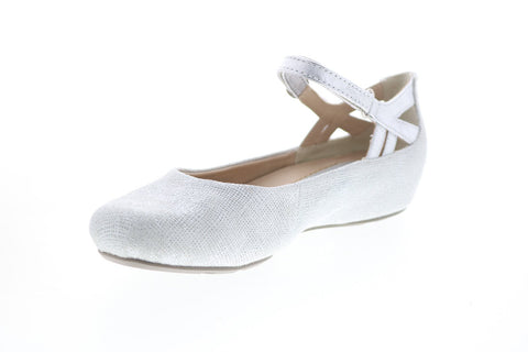 Earthies Capri CAPRI-GRY Womens Gray Leather Ballet Flats Shoes