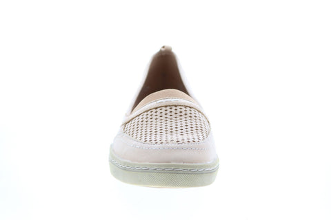 Earth Inc. Citrus Leather Womens Beige Leather Slip On Loafer Flats Shoes