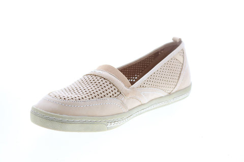 Earth Inc. Citrus Leather Womens Beige Leather Slip On Loafer Flats Shoes