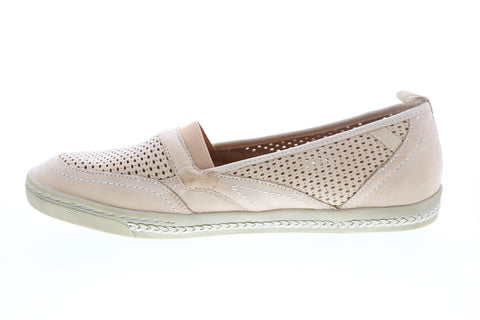 Earth Inc. Citrus Leather Womens Beige Leather Slip On Loafer Flats Shoes