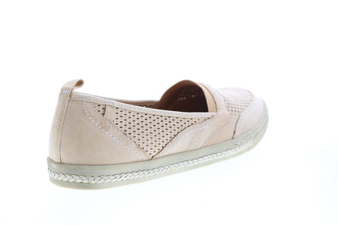 Earth Inc. Citrus Leather Womens Beige Leather Slip On Loafer Flats Shoes