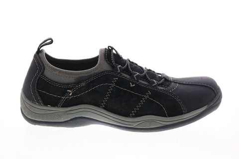 Earth Origins Clara Cora Womens Black Suede Lace Up Lifestyle Sneakers Shoes