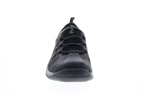 Earth Origins Clara Cora Womens Black Suede Lace Up Lifestyle Sneakers Shoes