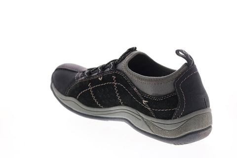 Earth Origins Clara Cora Womens Black Suede Lace Up Lifestyle Sneakers Shoes
