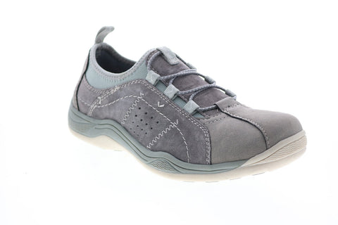 Earth Origins Clara Cora Womens Gray Suede Lace Up Lifestyle Sneakers Shoes