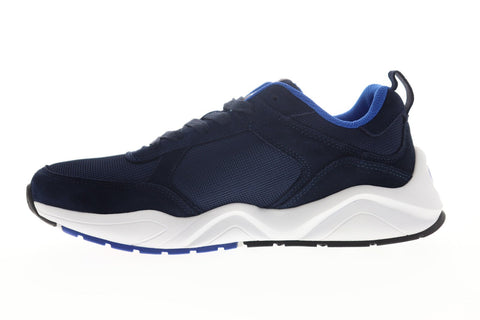 Champion 93 Eighteen Classic CM100228M Mens Blue Mesh Lace Up Low Top Sneakers Shoes