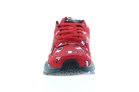 Champion 93 Eighteen Repeat C CM100241M Mens Red Canvas Lace Up Low Top Sneakers
