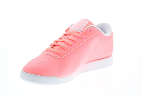 Reebok Princess CM8706 Womens Pink Synthetic Lace Up Lifestyle Sneakers Shoes