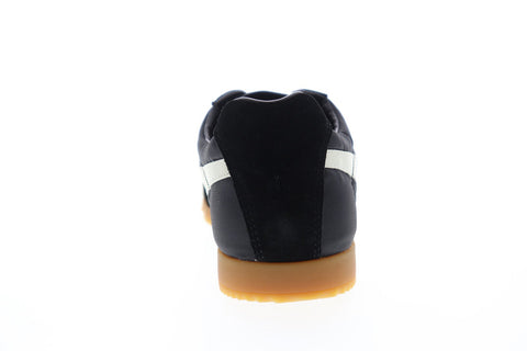 Gola Harrier Nylon CMA176 Mens Black Nylon Lace Up Low Top Sneakers Shoes