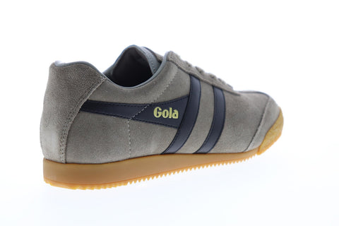 Gola Harrier Suede CMA192 Mens Gray Suede Lace Up Low Top Sneakers Shoes