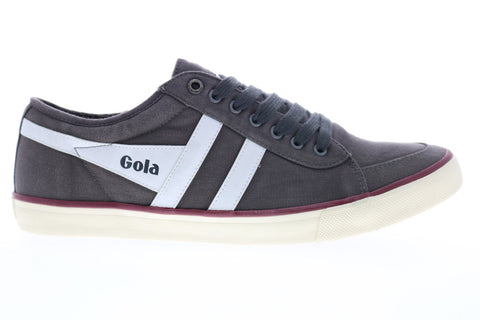Gola Comet CMA516 Mens Gray Canvas Lace Up Low Top Sneakers Shoes