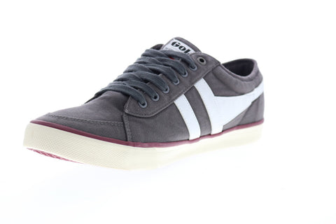 Gola Comet CMA516 Mens Gray Canvas Lace Up Low Top Sneakers Shoes