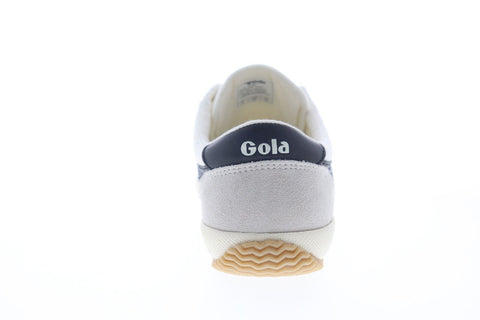 Gola Badminton CMA548 Mens White Canvas Lace Up Low Top Sneakers Shoes