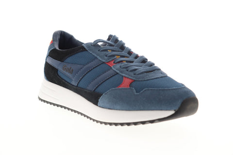 Gola Toronto CMA559 Mens Blue Mesh Lace Up Low Top Sneakers Shoes