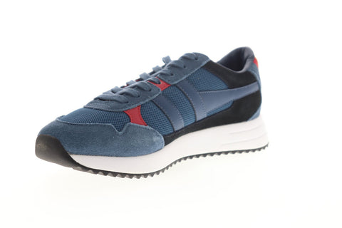 Gola Toronto CMA559 Mens Blue Mesh Lace Up Low Top Sneakers Shoes