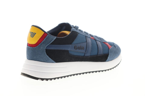 Gola Toronto CMA559 Mens Blue Mesh Lace Up Low Top Sneakers Shoes