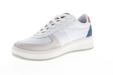 Gola Grandslam Mesh CMA588 Mens White Mesh Lace Up Low Top Sneakers Shoes