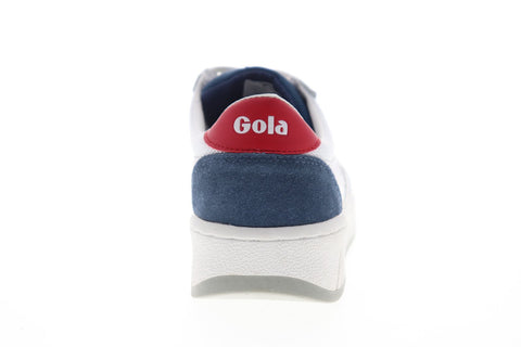 Gola Grandslam Mesh CMA588 Mens White Mesh Lace Up Low Top Sneakers Shoes