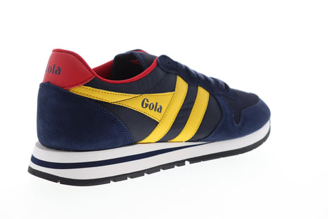 Gola Daytona CMA592 Mens Blue Mesh Suede Lace Up Low Top Sneakers Shoes