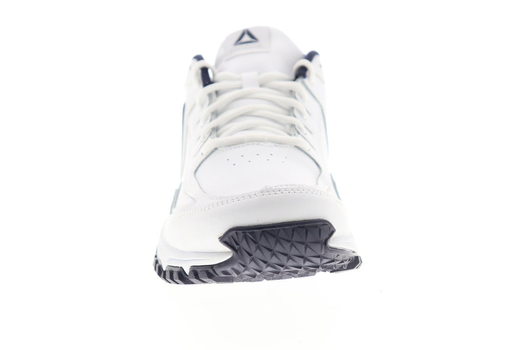 Reebok Ridgerider Leather 4E Mens White Extra Wide (4E) Athletic Hikin ...