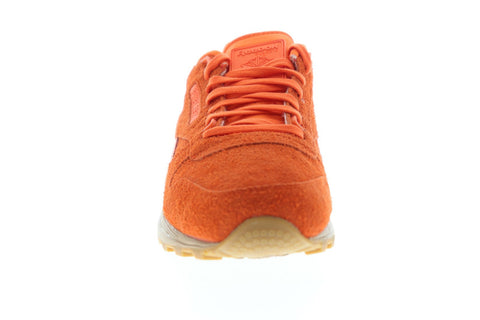 Reebok Classics 2.0 X Publish Mens Orange Suede Low Top Sneakers Shoes