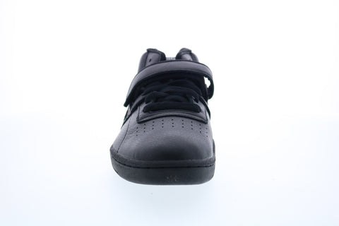 Reebok Workout Clean Mid Strap MU CN3916 Mens Black Low Top Sneakers Shoes