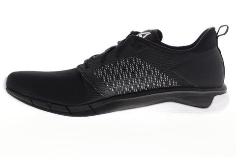Reebok Print Run 3.0 CN4656 Mens Black Canvas Athletic Lace Up Running Shoes