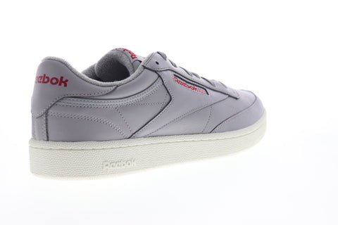 Reebok Club C 85 MU CN5374 Mens Gray Leather Lace Up Low Top Sneakers Shoes