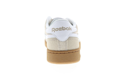Reebok Revenge Plus MU CN6010 Mens Beige Suede Lace Up Low Top Sneakers Shoes
