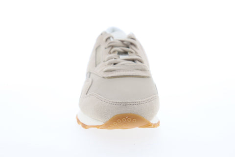 Reebok Classic Nylon CN6688 Womens Beige Suede Lace Up Sneakers Shoes 