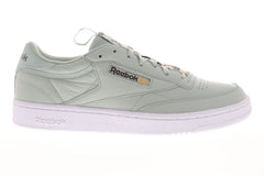 Reebok Club C 85 MU CN6864 Mens Gray Leather Lace Up Low Top Sneakers Shoes