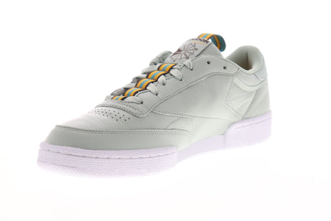 Reebok Club C 85 MU CN6864 Mens Gray Leather Lace Up Low Top Sneakers Shoes