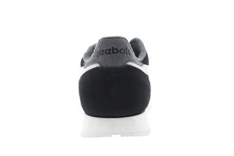 Reebok Classics Leather MU CN7107 Mens Black Suede Low Top Sneakers Shoes