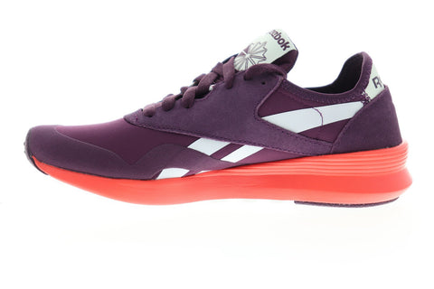 Reebok Classic Nylon SP CN7744 Womens Purple Suede Lace Up Sneakers Shoes 