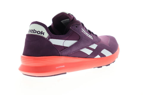 Reebok Classic Nylon SP CN7744 Womens Purple Suede Lace Up Sneakers Shoes 