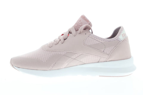 Reebok Classic Nylon SP CN7746 Womens Pink Suede Lace Up Sneakers Shoes 
