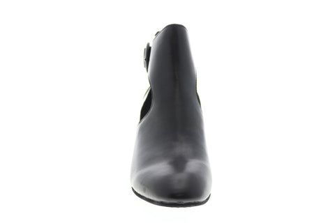 Earth Inc. Corinth Womens Black Leather Zipper Ankle & Booties Boots