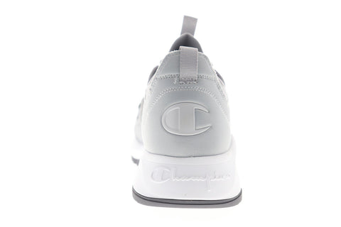 Champion D1 CP100387M Mens Gray Canvas Lace Up Low Top Sneakers Shoes