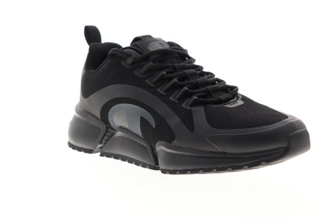 Champion RF Pro Runner CP100392M Mens Black Mesh Lace Up Low Top Sneakers Shoes